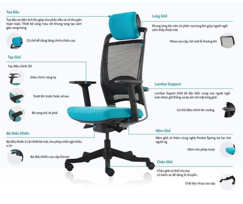 Ghế công thái học Ergo Kid C2